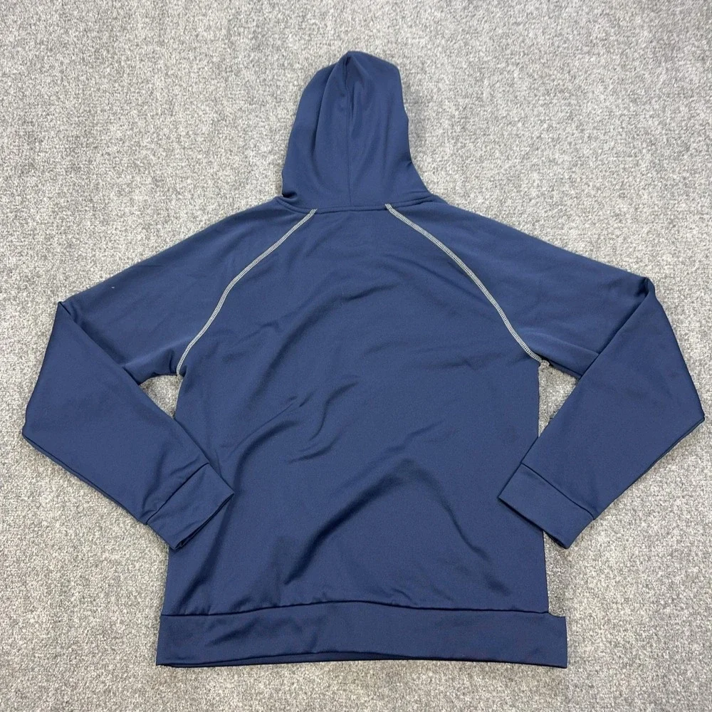 New York Yankees Hoodie Mens Large Blue Gray MLB Baseball Fanatics Pullover